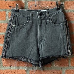 Rag & Bone Gray Jean Shorts High-Waisted